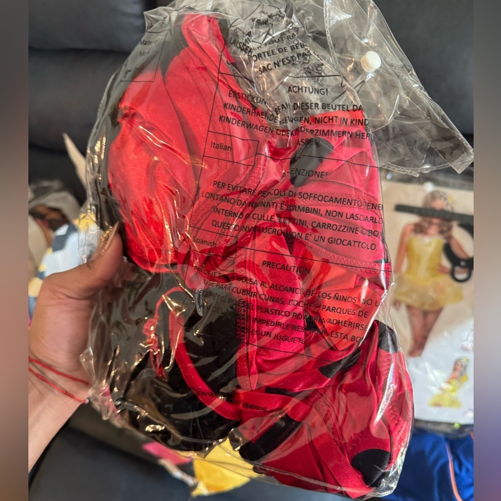 Leg Avenue Sexy Sweetheart Bug Costume Red and Black Ladybug - Picture 3 of 4